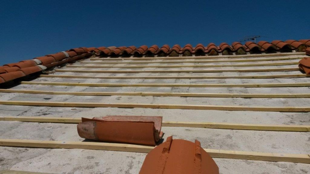 Réfection toiture - Castelnou